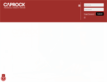 Tablet Screenshot of caprockcu.com